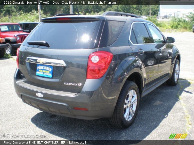 Cyber Gray Metallic / Jet Black/Light Titanium 2010 Chevrolet Equinox LT AWD