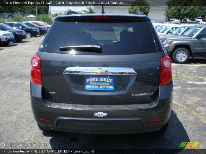 Cyber Gray Metallic / Jet Black/Light Titanium 2010 Chevrolet Equinox LT AWD