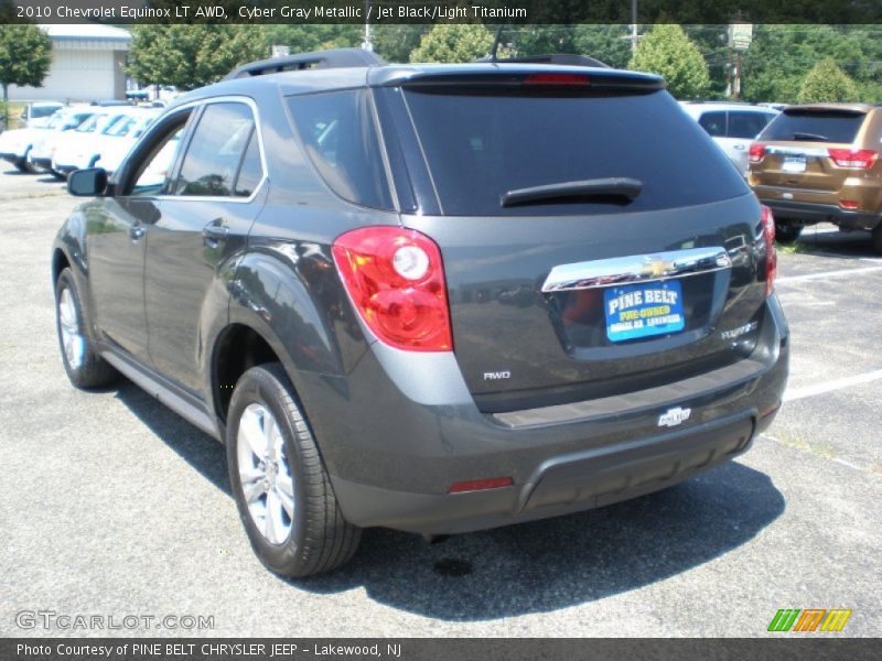 Cyber Gray Metallic / Jet Black/Light Titanium 2010 Chevrolet Equinox LT AWD