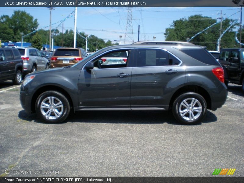 Cyber Gray Metallic / Jet Black/Light Titanium 2010 Chevrolet Equinox LT AWD