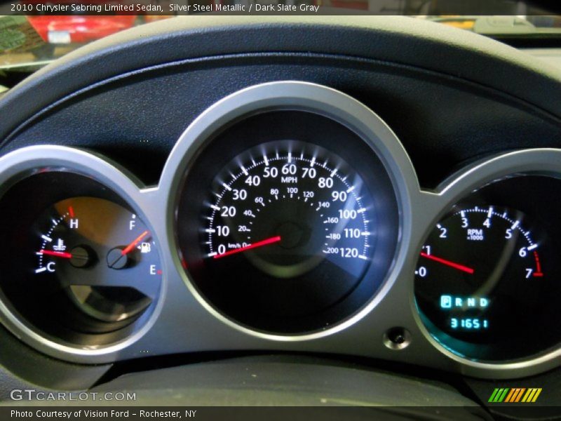 Silver Steel Metallic / Dark Slate Gray 2010 Chrysler Sebring Limited Sedan
