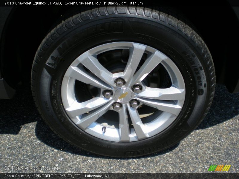 Cyber Gray Metallic / Jet Black/Light Titanium 2010 Chevrolet Equinox LT AWD