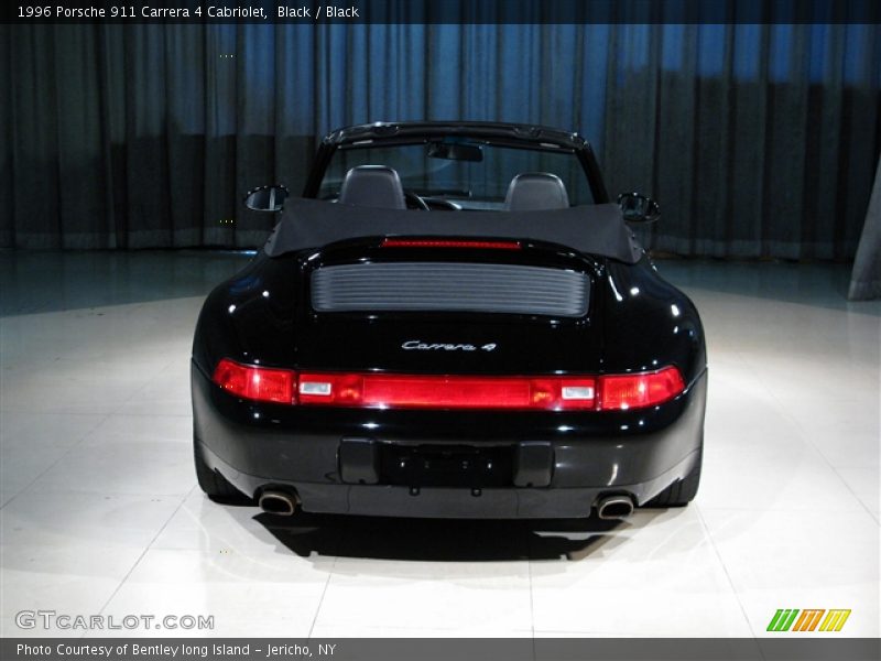 Black / Black 1996 Porsche 911 Carrera 4 Cabriolet
