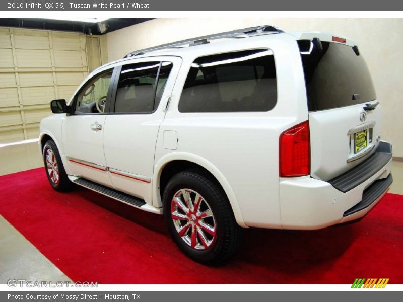 Tuscan White Pearl / Wheat 2010 Infiniti QX 56