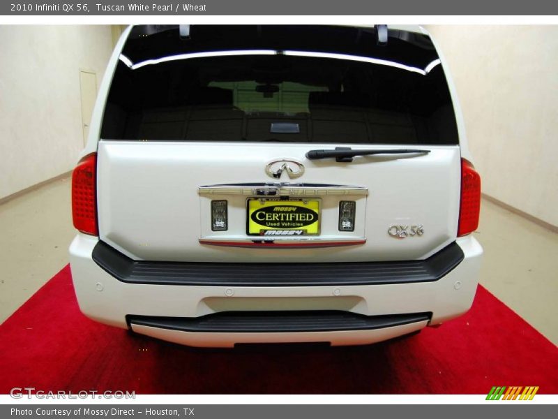 Tuscan White Pearl / Wheat 2010 Infiniti QX 56