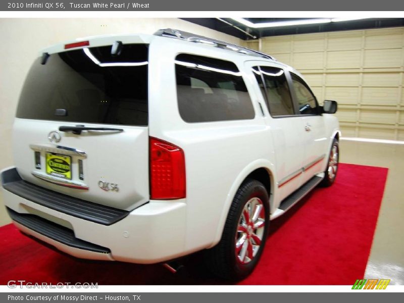 Tuscan White Pearl / Wheat 2010 Infiniti QX 56