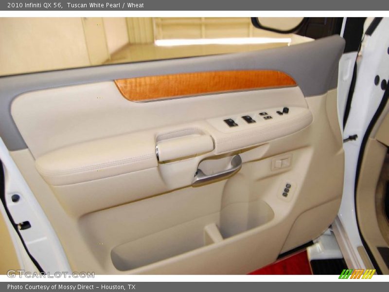 Tuscan White Pearl / Wheat 2010 Infiniti QX 56