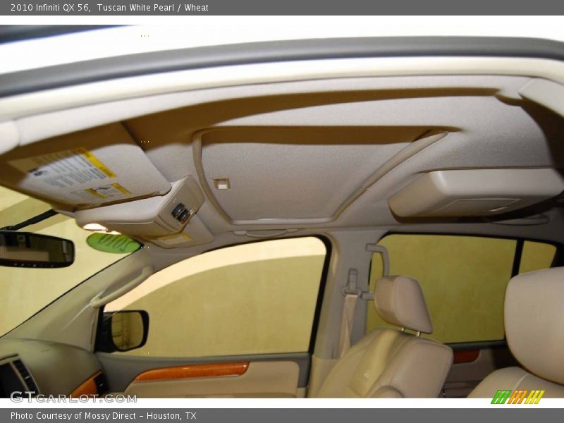 Tuscan White Pearl / Wheat 2010 Infiniti QX 56