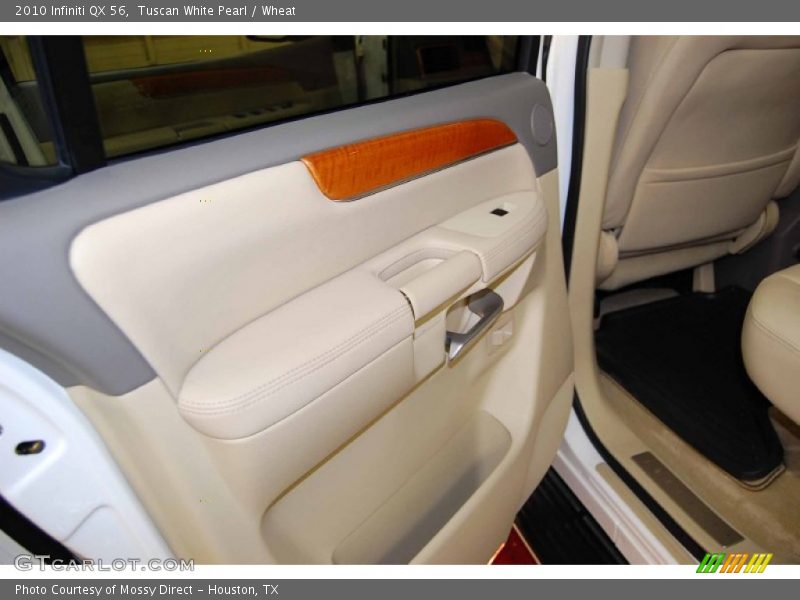 Tuscan White Pearl / Wheat 2010 Infiniti QX 56