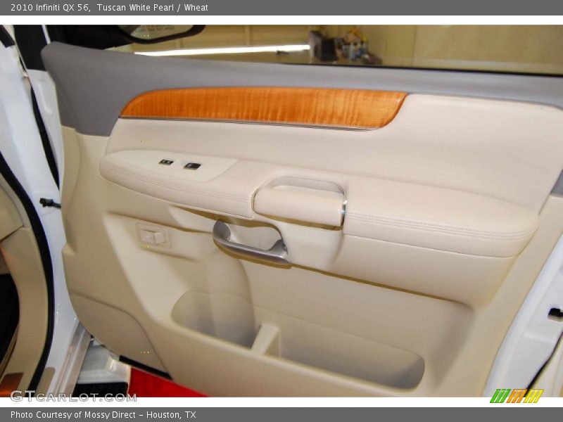 Tuscan White Pearl / Wheat 2010 Infiniti QX 56