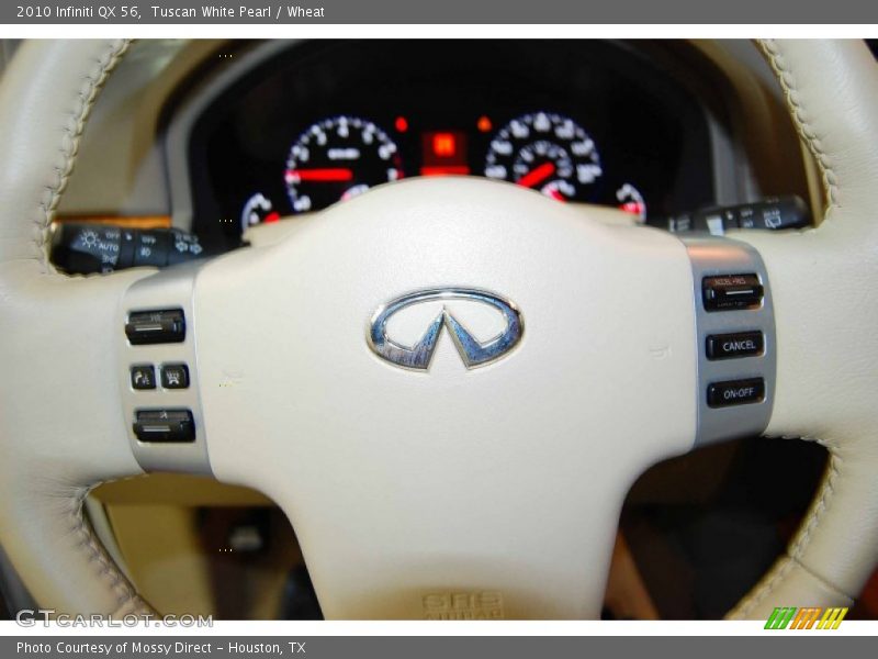 Tuscan White Pearl / Wheat 2010 Infiniti QX 56