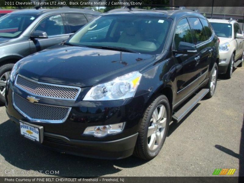 Black Granite Metallic / Cashmere/Ebony 2011 Chevrolet Traverse LTZ AWD
