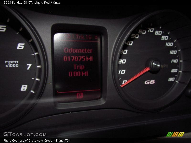 Liquid Red / Onyx 2009 Pontiac G8 GT