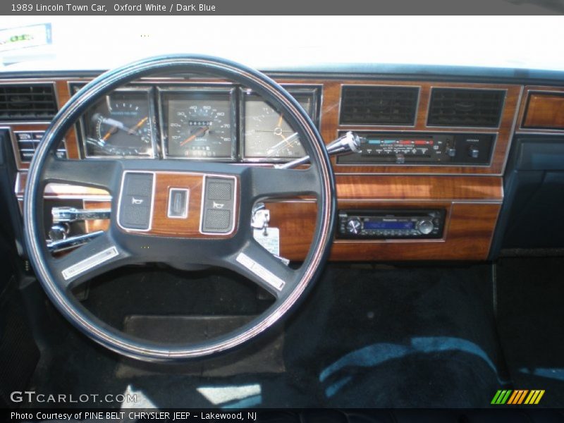 Dashboard of 1989 Town Car 