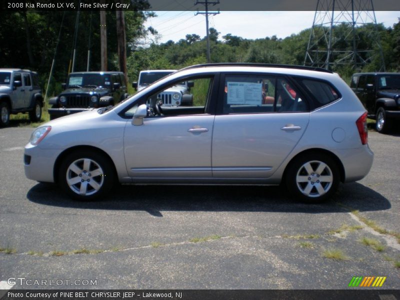 Fine Silver / Gray 2008 Kia Rondo LX V6