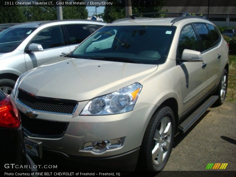 Gold Mist Metallic / Ebony/Ebony 2011 Chevrolet Traverse LT