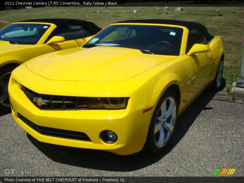 Rally Yellow / Black 2011 Chevrolet Camaro LT/RS Convertible
