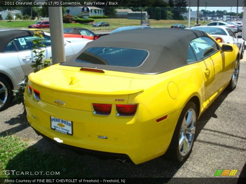 Rally Yellow / Black 2011 Chevrolet Camaro LT/RS Convertible