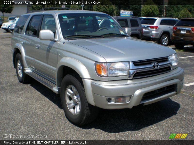 Millennium Silver Metallic / Gray 2002 Toyota 4Runner Limited 4x4