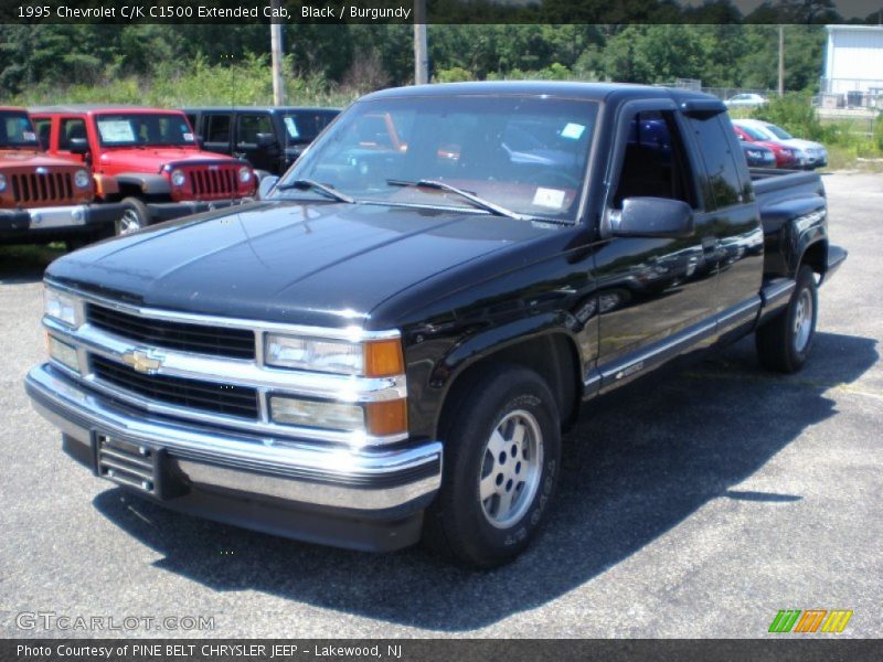 Black / Burgundy 1995 Chevrolet C/K C1500 Extended Cab