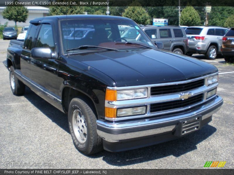 Black / Burgundy 1995 Chevrolet C/K C1500 Extended Cab