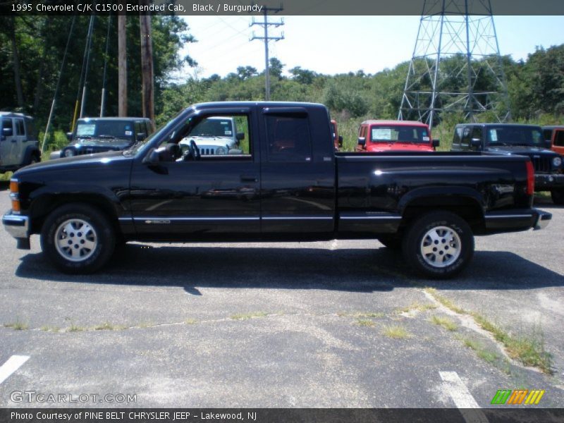 Black / Burgundy 1995 Chevrolet C/K C1500 Extended Cab