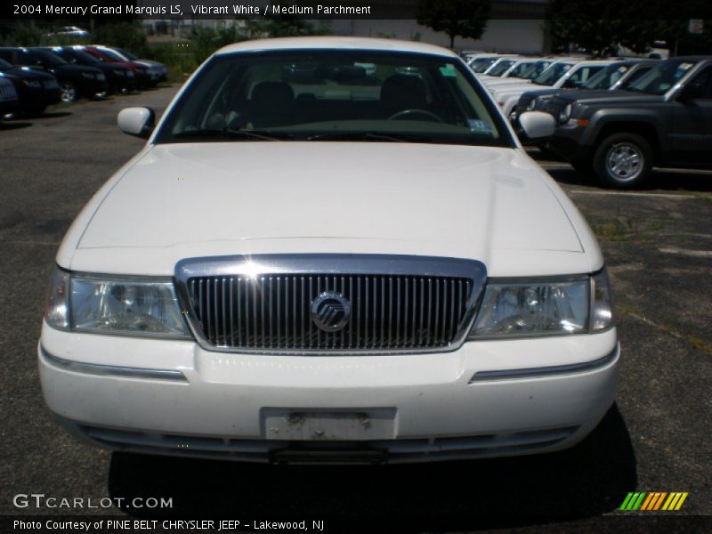 Vibrant White / Medium Parchment 2004 Mercury Grand Marquis LS
