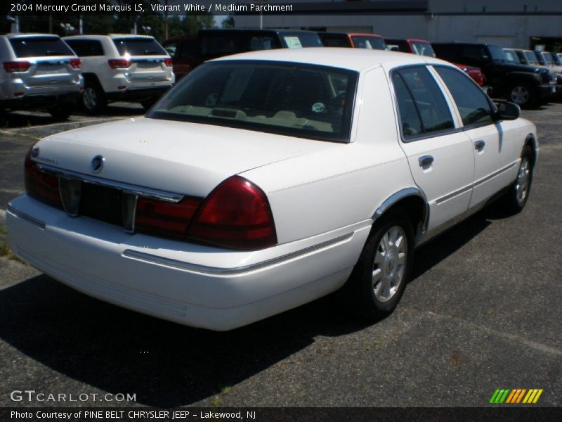 Vibrant White / Medium Parchment 2004 Mercury Grand Marquis LS