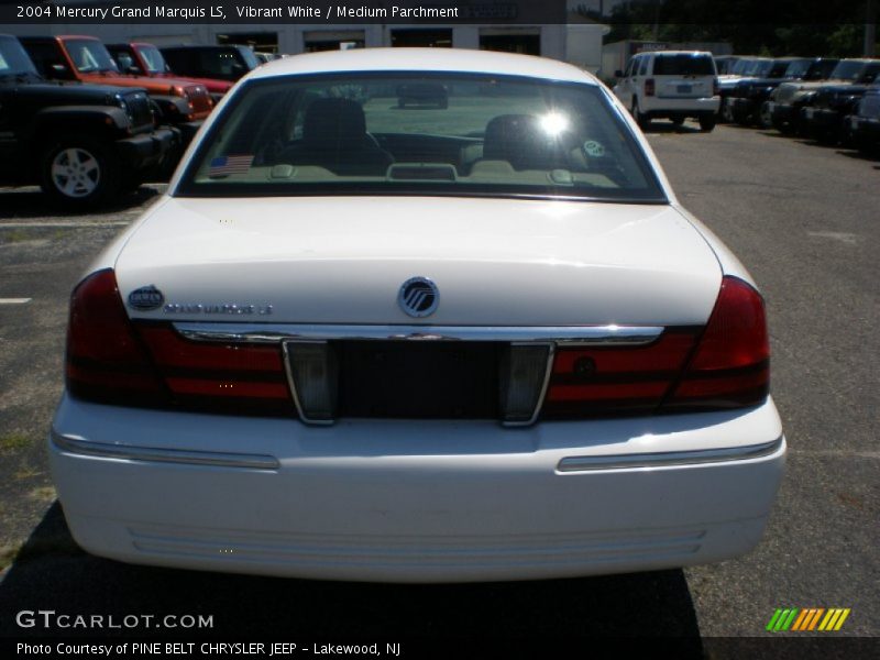 Vibrant White / Medium Parchment 2004 Mercury Grand Marquis LS