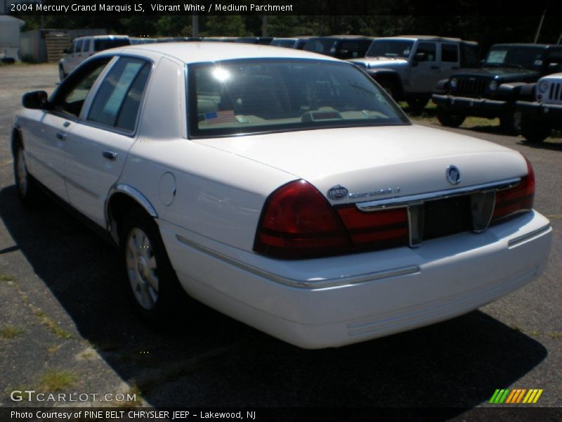 Vibrant White / Medium Parchment 2004 Mercury Grand Marquis LS