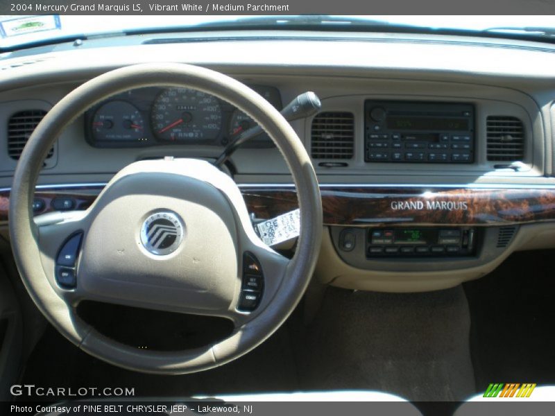Vibrant White / Medium Parchment 2004 Mercury Grand Marquis LS