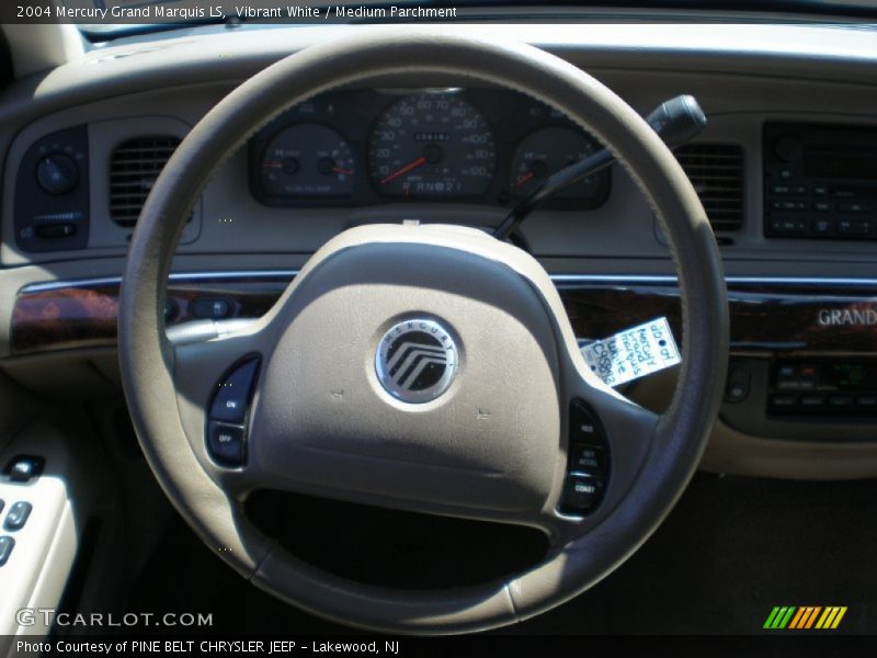 Vibrant White / Medium Parchment 2004 Mercury Grand Marquis LS