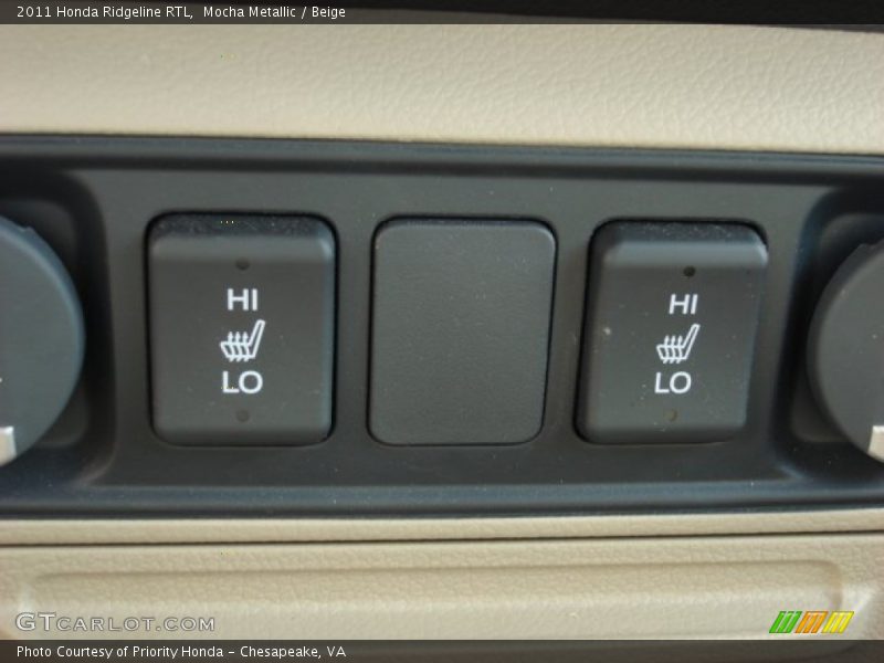 Controls of 2011 Ridgeline RTL