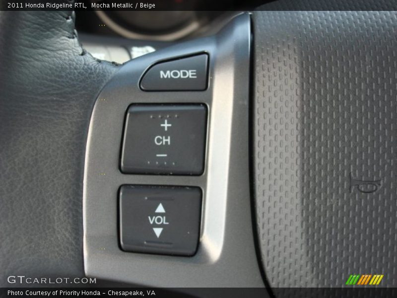 Controls of 2011 Ridgeline RTL