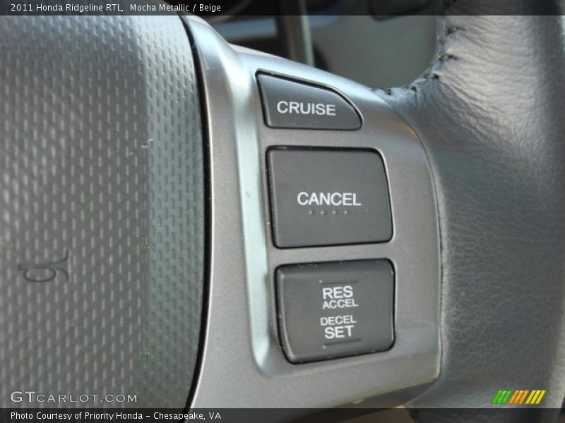 Controls of 2011 Ridgeline RTL