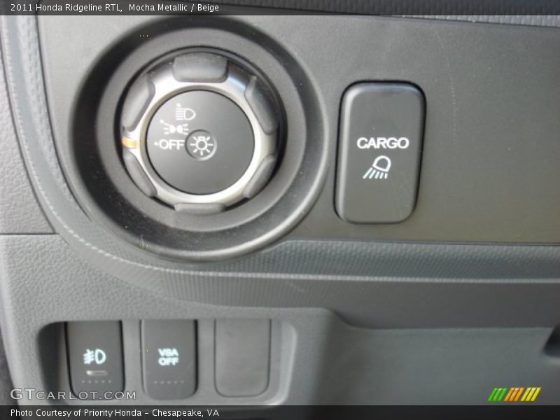 Controls of 2011 Ridgeline RTL