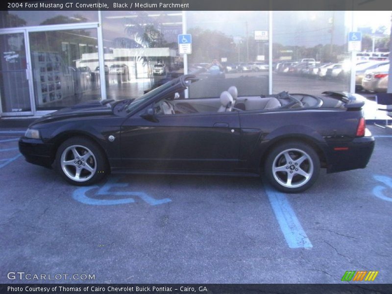 Black / Medium Parchment 2004 Ford Mustang GT Convertible