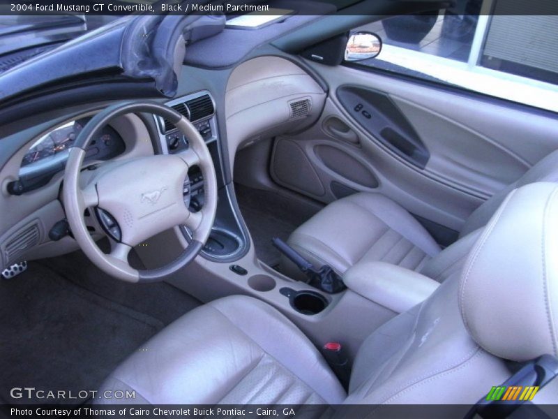 Medium Parchment Interior - 2004 Mustang GT Convertible 