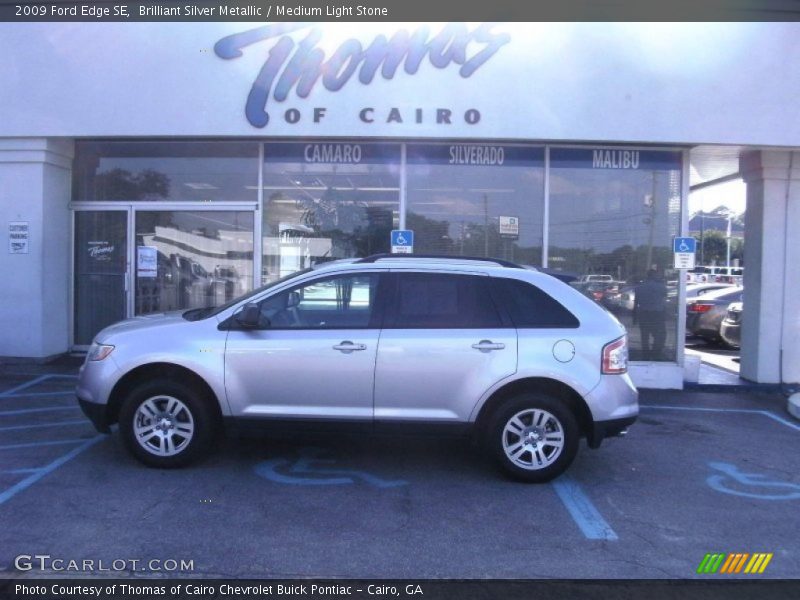 Brilliant Silver Metallic / Medium Light Stone 2009 Ford Edge SE