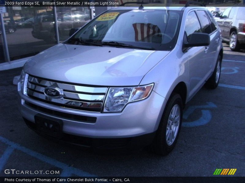 Brilliant Silver Metallic / Medium Light Stone 2009 Ford Edge SE