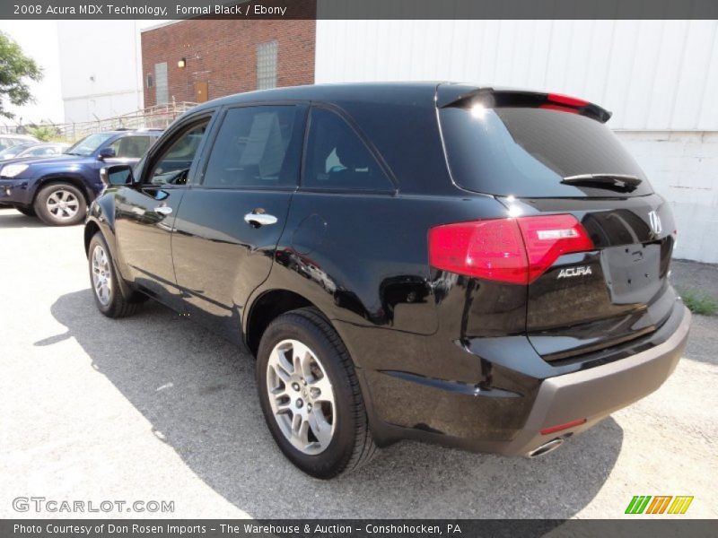 Formal Black / Ebony 2008 Acura MDX Technology