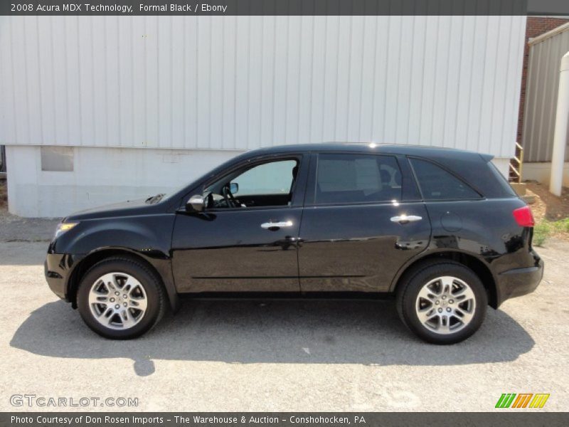 Formal Black / Ebony 2008 Acura MDX Technology