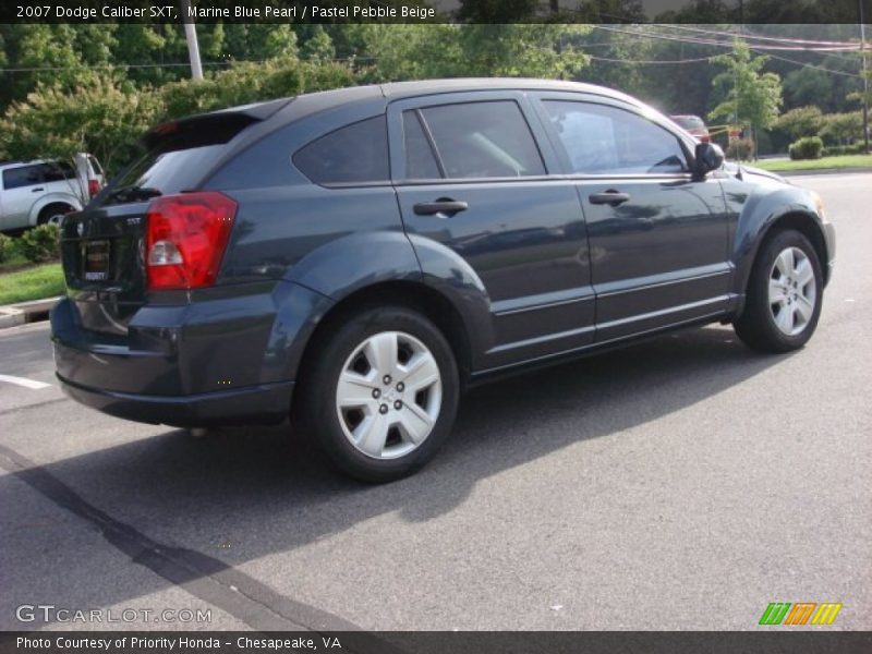 Marine Blue Pearl / Pastel Pebble Beige 2007 Dodge Caliber SXT