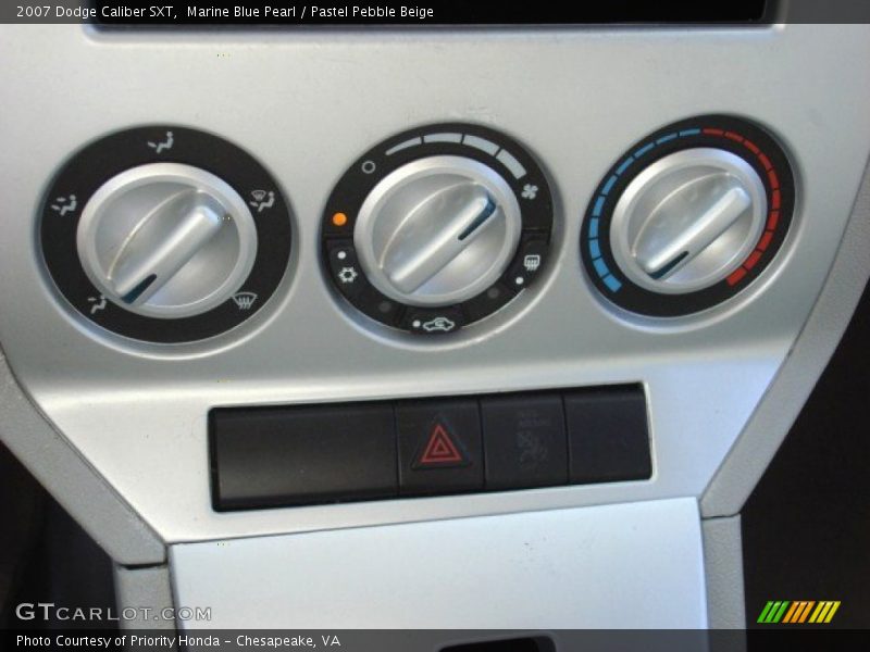 Marine Blue Pearl / Pastel Pebble Beige 2007 Dodge Caliber SXT