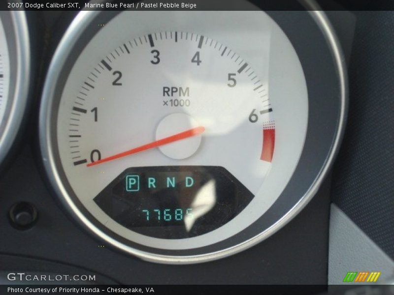 Marine Blue Pearl / Pastel Pebble Beige 2007 Dodge Caliber SXT
