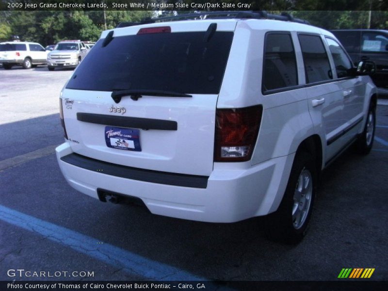 Stone White / Medium Slate Gray/Dark Slate Gray 2009 Jeep Grand Cherokee Laredo