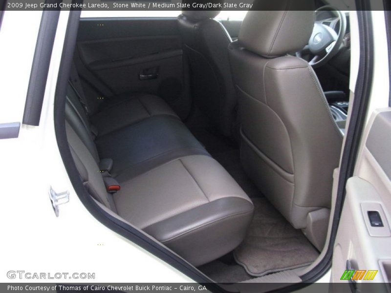 Stone White / Medium Slate Gray/Dark Slate Gray 2009 Jeep Grand Cherokee Laredo