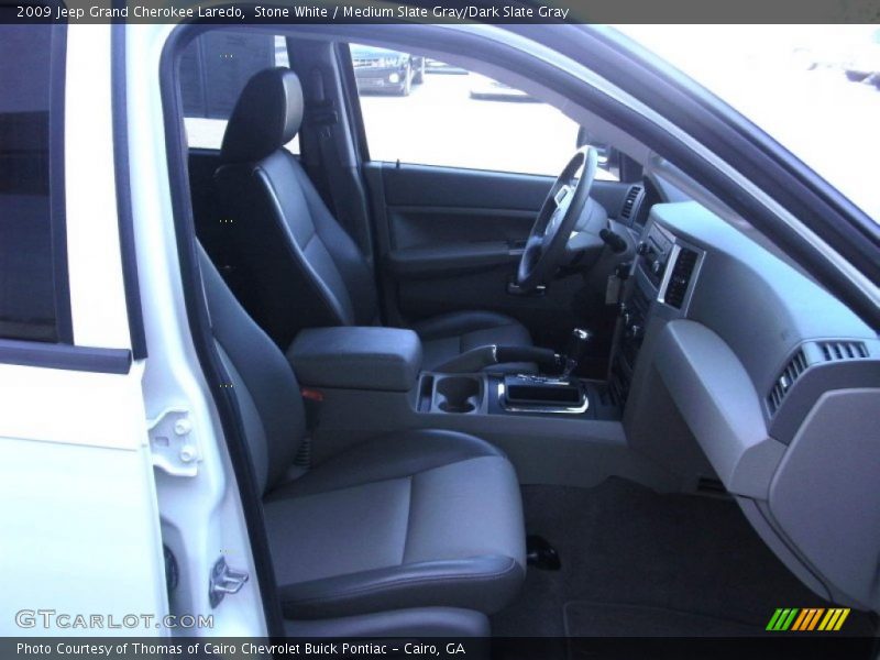Stone White / Medium Slate Gray/Dark Slate Gray 2009 Jeep Grand Cherokee Laredo