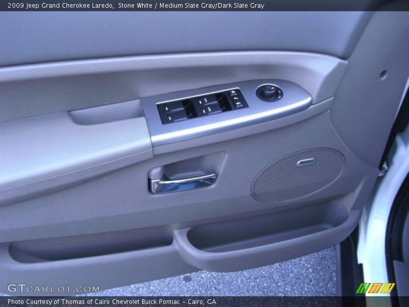 Stone White / Medium Slate Gray/Dark Slate Gray 2009 Jeep Grand Cherokee Laredo