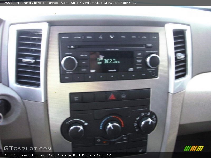 Stone White / Medium Slate Gray/Dark Slate Gray 2009 Jeep Grand Cherokee Laredo